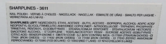 NARS Pierre Hardy for Nail Polish Sharplines Left