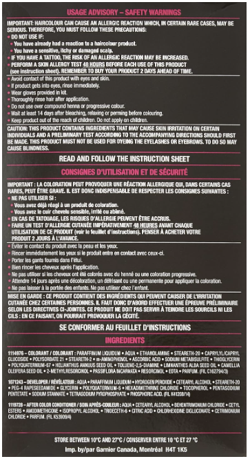 Garnier Olia Oil Powered Permanent Hair Color 10.0 Very Light Blonde