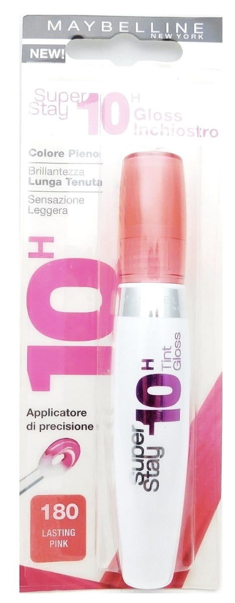 Maybelline Super Stay 10H Tint Gloss 180 Lasting Pink .35 Fl Oz.