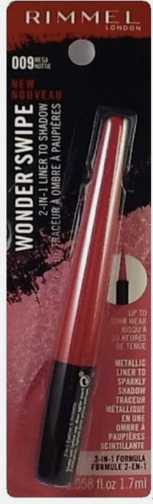 Rimmel London Wonder Swipe 2-in-1 Liner to Shadow, Mega Hottie (009)