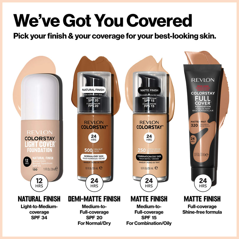Revlon ColorStay Light Cover Liquid Foundation, 150 Buff, 1 fl. Oz