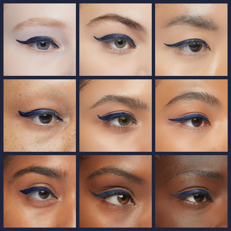 e.l.f. Liquid Eyeliner, High-pigment Liquid Eyeliner With Extra-Fine Brush Tip, Easy Glide Smudge-proof Formula, Midnight