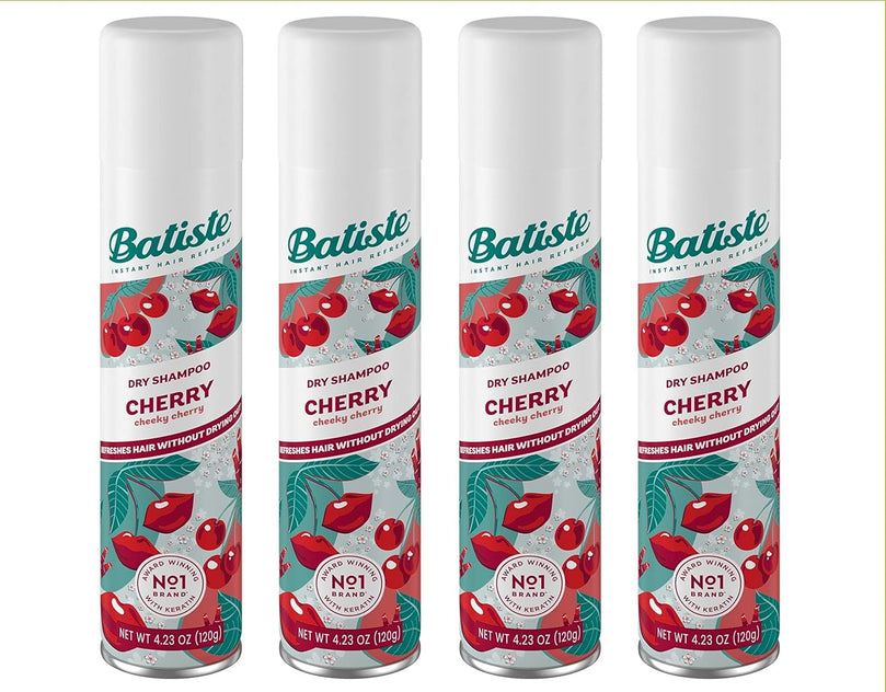 Batiste Dry Shampoo Cherry - 4 Pack, 6.73 oz Each - Instant Volume & Freshness