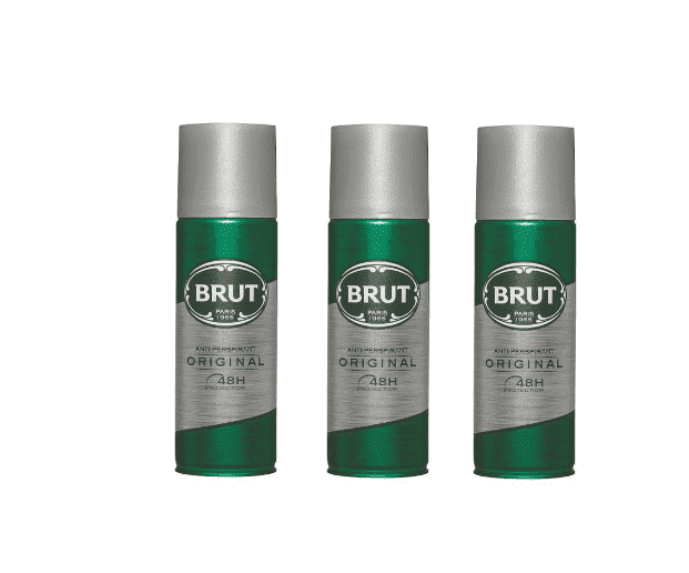 Brut Original Anti-Perspirant Deodorant 200ml/6.76fl oz (Pack of 3)