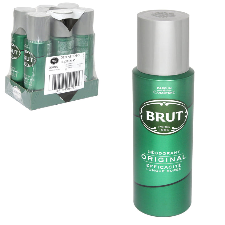 Brut Original Deodorant Spray For Men 200ml ( Pack of 6)