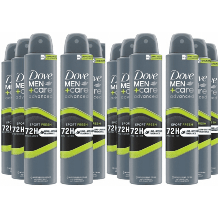 Dove Men+Care Advanced Sport Fresh Deodorant Spray - 12 Pack