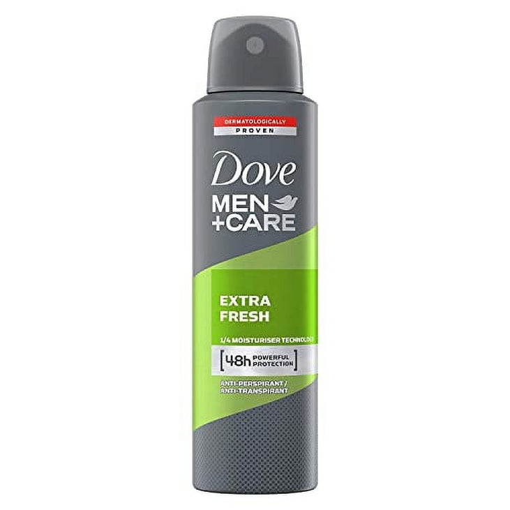 Dove Men Extra Fresh .. 48h Spray, International Version, .. 150 ml (6-Pack)