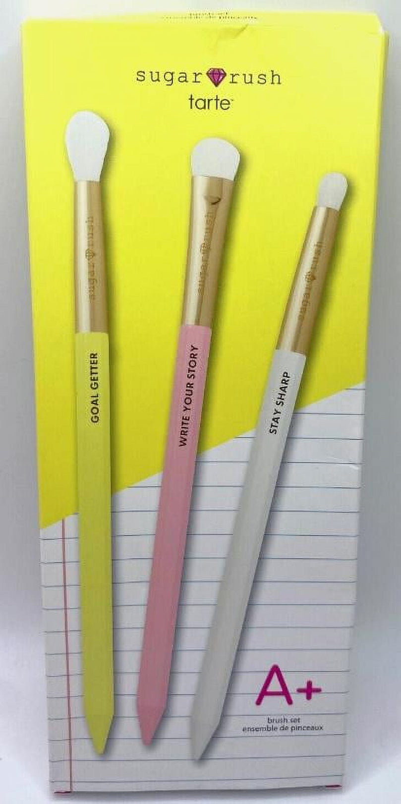 Tarte Sugar Rush A+ Brush Set 3 Pc $48 In Box