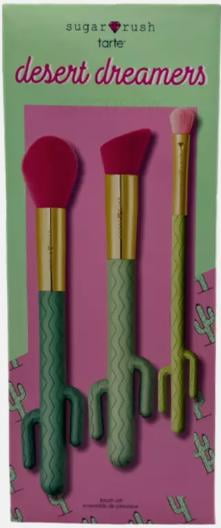 Tarte Sugar Rush Desert Dreamers Brush Set Concealer, Foundation, Powder LIMITED