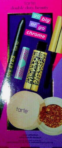 Tarte go big or go chrome color collection new in box eyeliner eyeshadow mascara