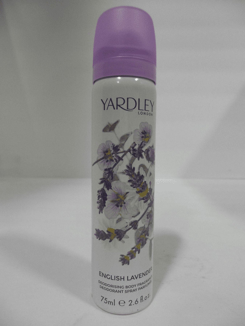 Yardley London English Lavender Refreshing Body Spray 75ml 2.6oz-Pack of 4