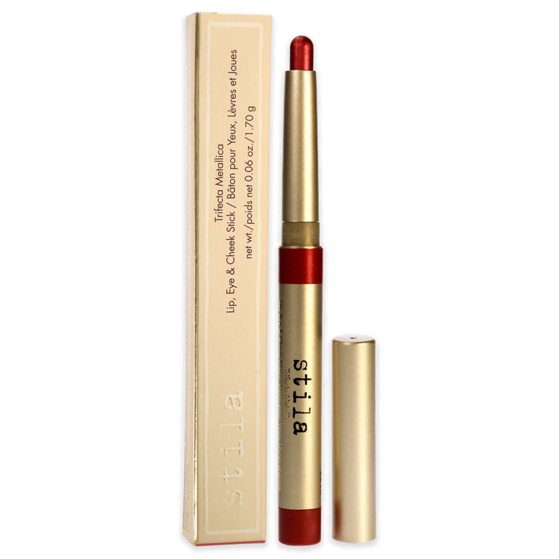 Trifecta Metallica Lip Eye and Cheek Stick - Pink Sapphire by Stila for Women - 0.06 oz Makeup