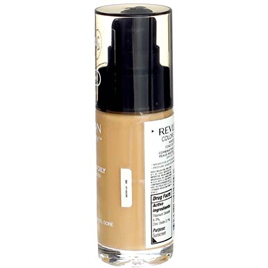 Revlon ColorStay Liquid Foundation Makeup, Matte Finish, Combination/Oily Skin, SPF 15, 360 Golden Caramel, 1 fl oz