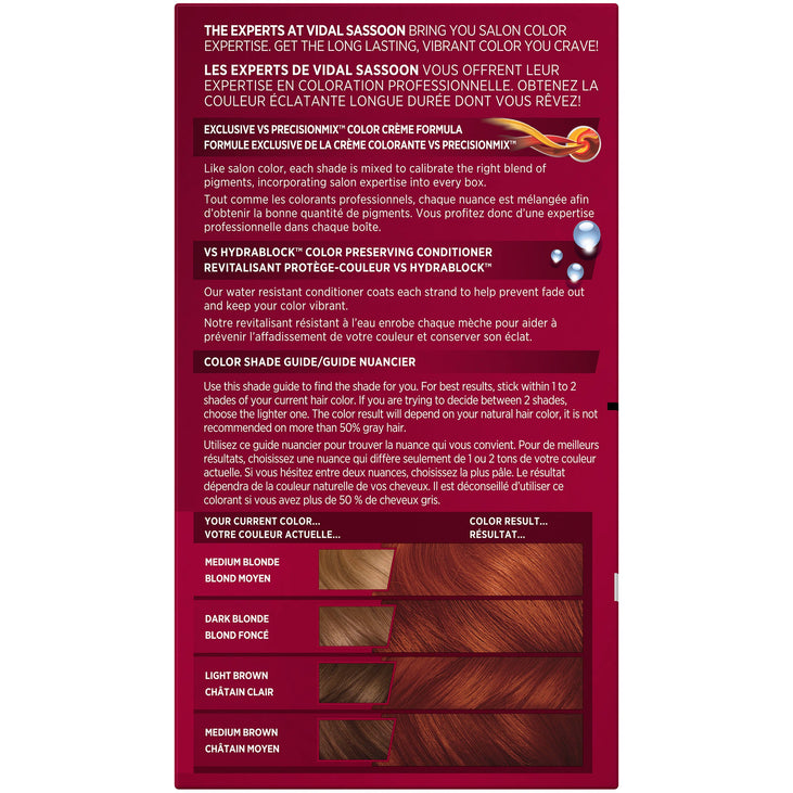 Vidal Sassoon Pro Series London Luxe Hair 6RC Bold Copper Citrine Kit