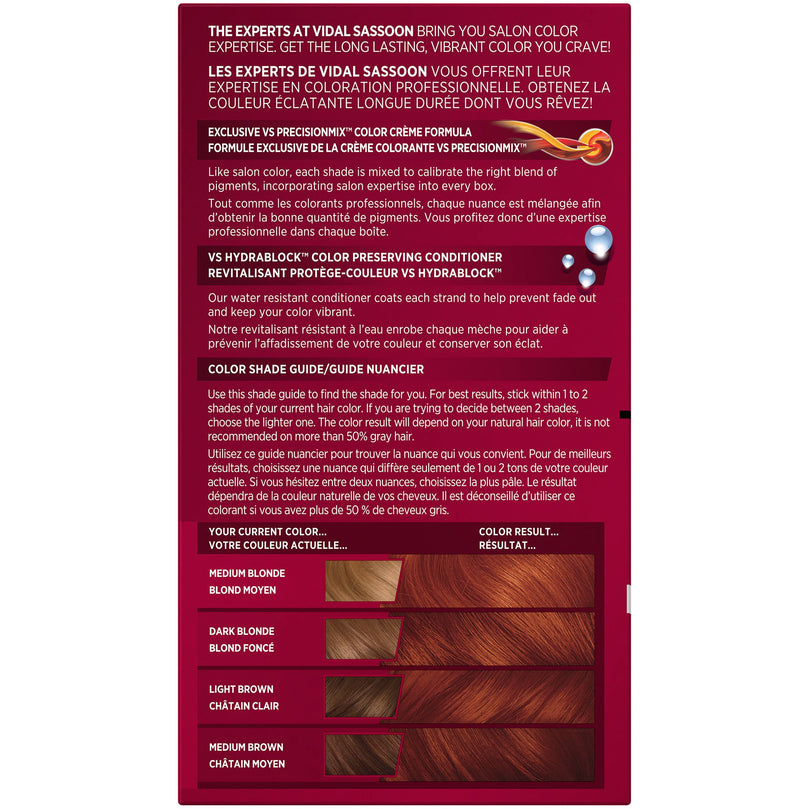 Vidal Sassoon Pro Series London Luxe Hair 6RC Bold Copper Citrine Kit