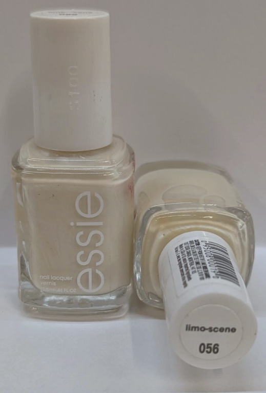 essie Salon Quality 8 Free Vegan Nail Polish, Limo-scene, Sheer Light Pink, 0.46 fl oz Bottle