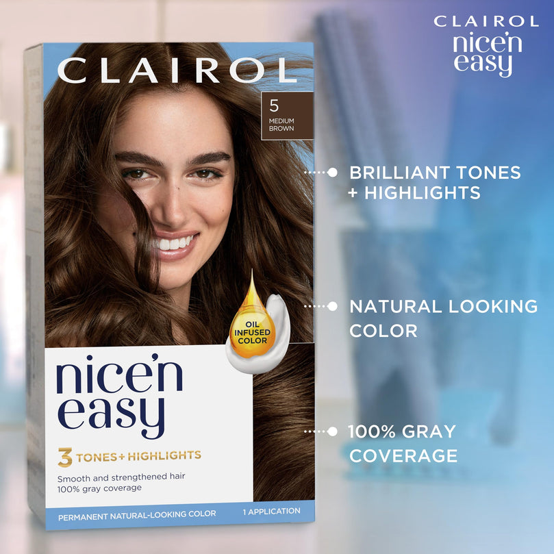 Clairol Nice 'n Easy Sun-Kissed Permanent Hair Color, 8SC Sandy Copper Blonde