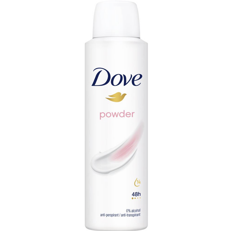 Dove Anti Perspirant Deodorant 48h Powder Spray 150 ml (6 PACK)