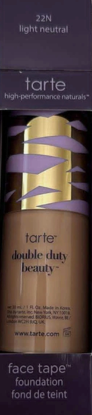 Tarte Face Tape Foundation 22N Light Neutral