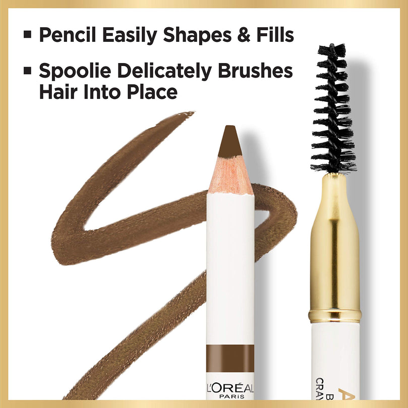L’Oréal Paris Age Perfect Brow Magnifying Pencil with Vitamin E, Soft Brown