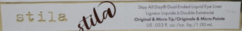 Stila Stay All Day Dual-Ended Liquid Eye Liner - Intense Black / Sangria