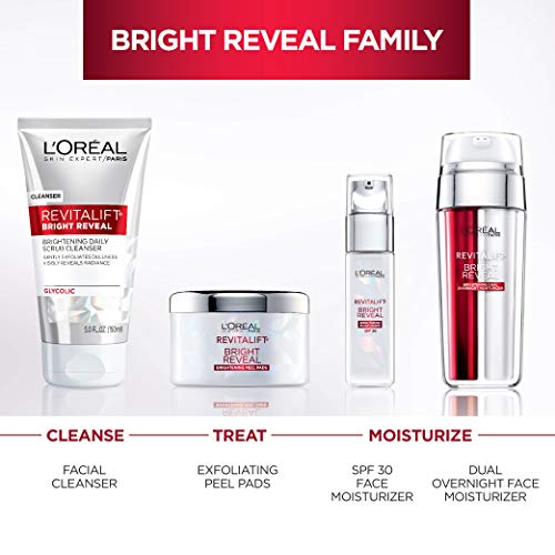 L'Oreal Paris Revitalift Bright Reveal Brightening Moisturizer, SPF 30, 1 fl oz