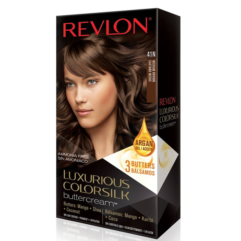 Revlon Luxurious Colorsilk Buttercream, Medium Brown