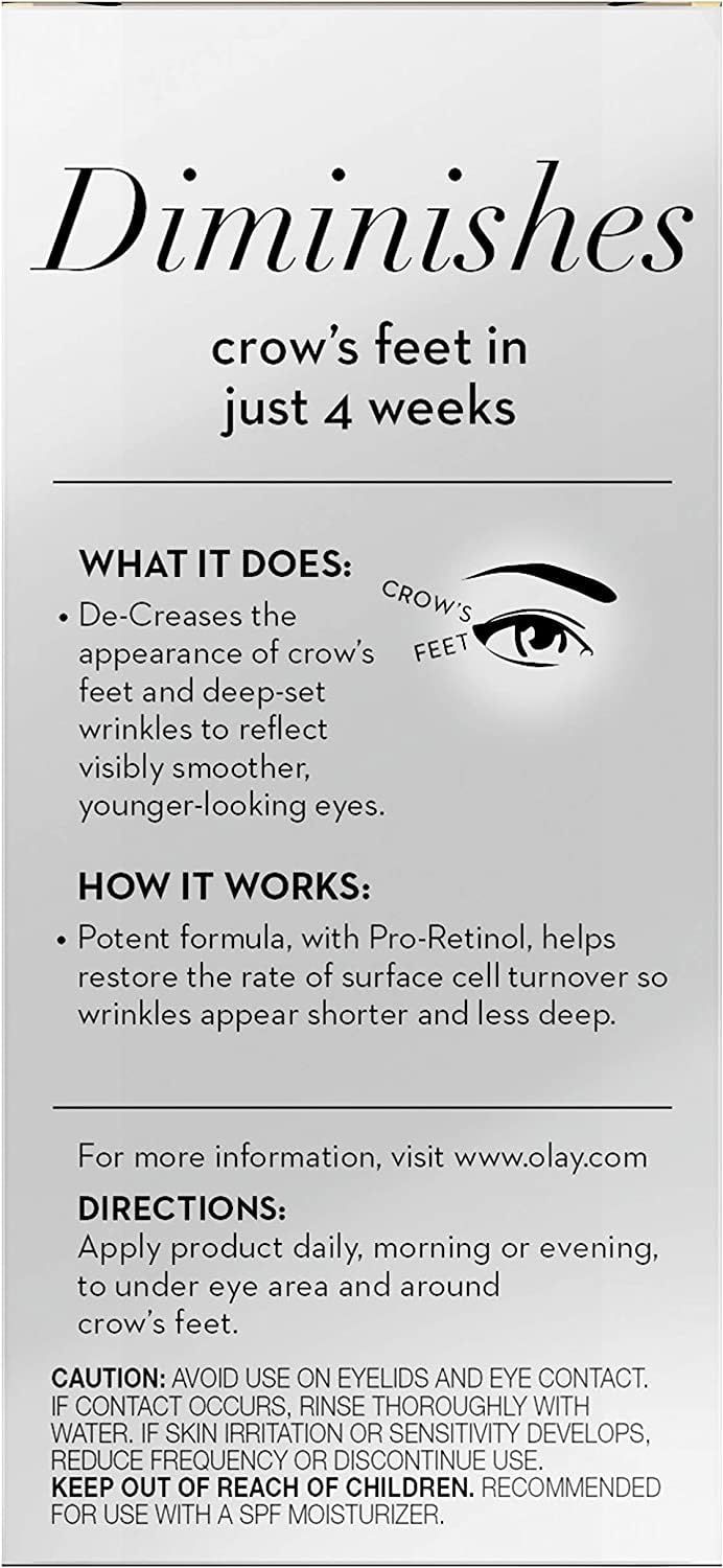 Olay Eyes Pro Retinol Eye Cream Treatment for crow's feet, 0.5 fl oz