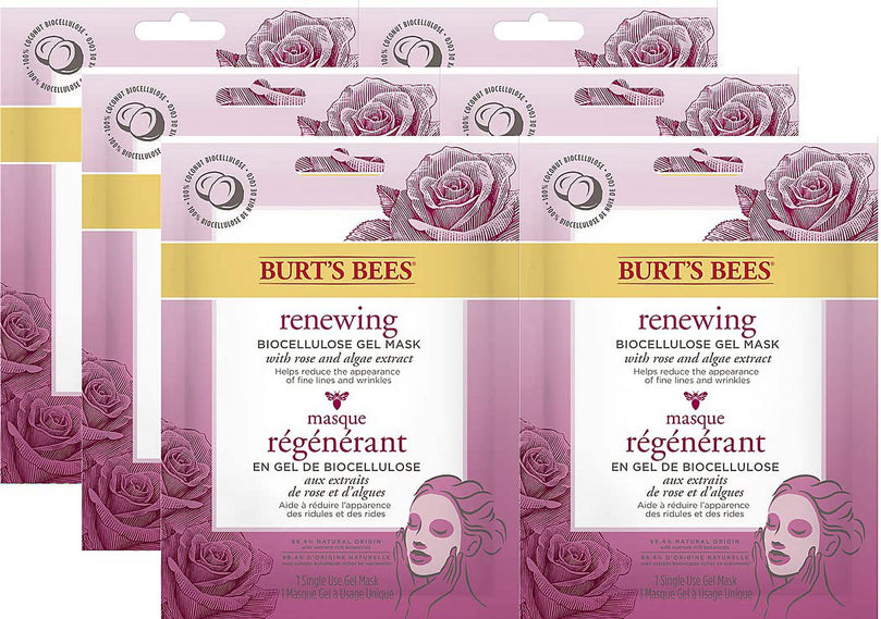 Burt's Bees Renewing Hydrogel Eye Mask, 6 Count