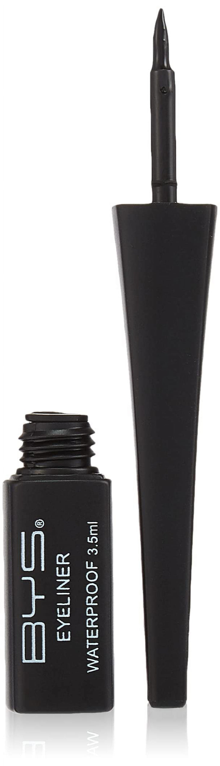 BYS Waterproof Smudgeproof Fine Tip Liquid Eyeliner Makeup Black 3.5ml