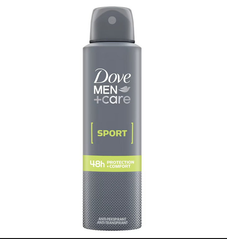 Dove Men + Care Sport Active Fresh Antiperspirant Deo Spray, 150ml (3 Cans)