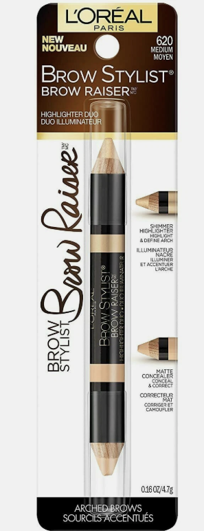 Loreal Paris Brow Stylist Brow Raiser Highlighter Duo #620 Medium