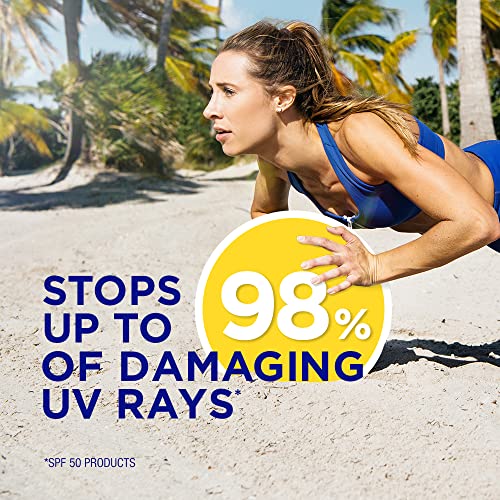 Coppertone Sport Sunscreen Spray SPF 50, Water Resistant Spray Sunscreen, Broad Spectrum SPF 50 Sunscreen, 5.5 Oz Bottle