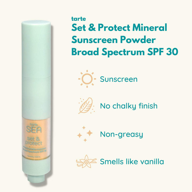 TARTE set & protect mineral sunscreen powder Broad Spectrum SPF 30