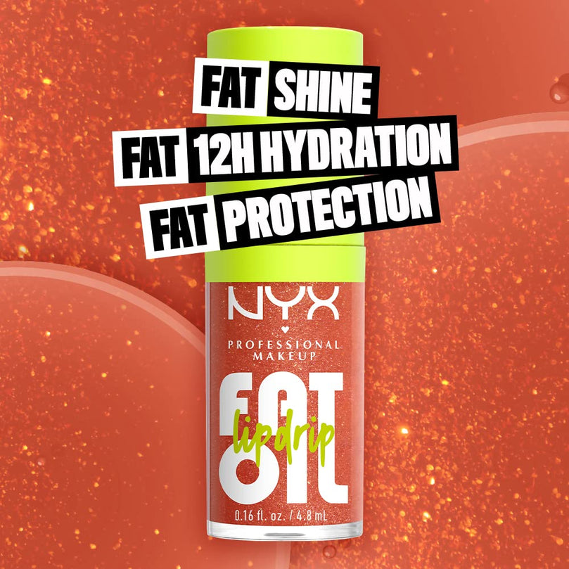 NYX Professional Makeup Fat Oil Lip Drip Hydrating Lip Gloss, Follow Back