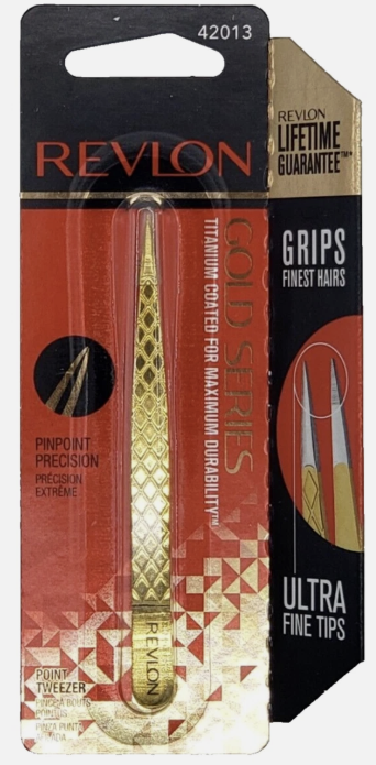 Revlon Gold Series Titanium Coated Point Tweezer 42013