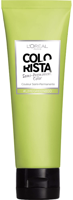 Loreal Paris Colorista Wash Out Neon Semi-Permanent Hair Dye Lime Green 80 ml