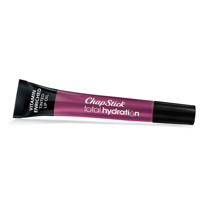 Chapstick Total Hydration Tinted Lip Oil - Sheer Plum - 0.12oz