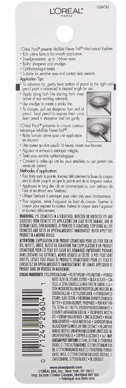 Loreal Paris Infallible Never Fail Eyeliner #521 Slate