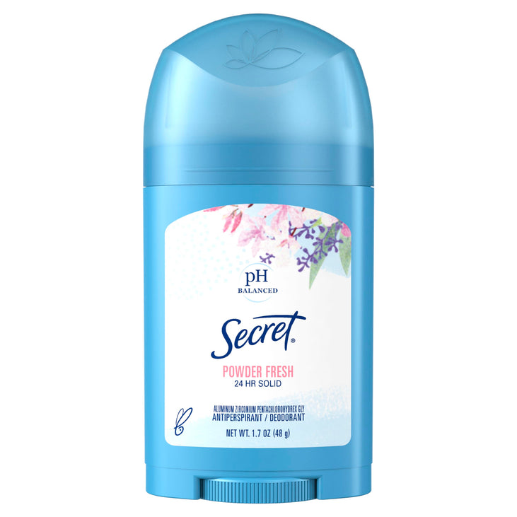 Secret Anti-Perspirant Deodorant Wide Solid Powder Fresh, 1.7 Ounce (Pack of 3)