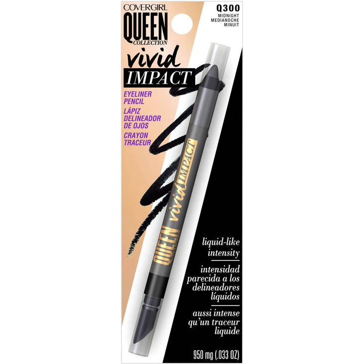 COVERGIRL Queen Collection Vivid Impact Eyeliner Midnight Q300, .033 oz