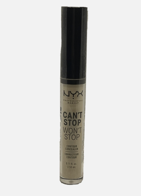 NYX PROFESSIONAL MAKEUP Can't Stop Won't Stop Contour Concealer, 24h Full Coverage Matte Finish - Alabaster