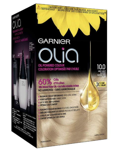 Garnier Olia Oil Powered Permanent Hair Color 10.0 Very Light Blonde
