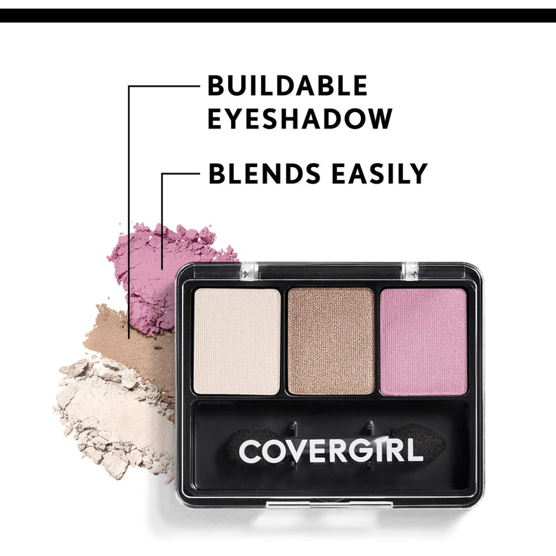 COVERGIRL - Eye Enhancers 3-Kit Eyeshadow, silky, sheer formula, double ended applicator, 100% Cruelty-free