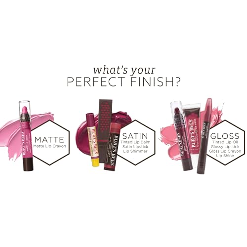 Burts Bees 100% Natural Moisturizing Lipstick, Doused Rose - 1 Tube