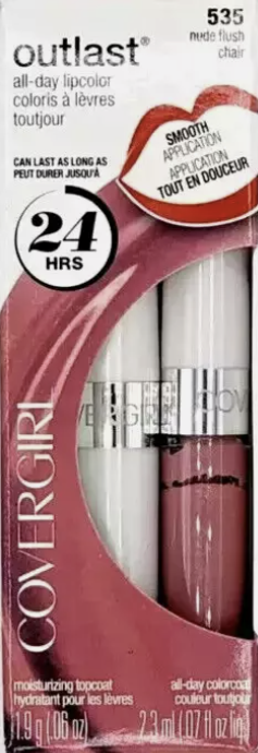 Covergirl Outlast All-Day Lip Color With Topcoat, Nude Flush
