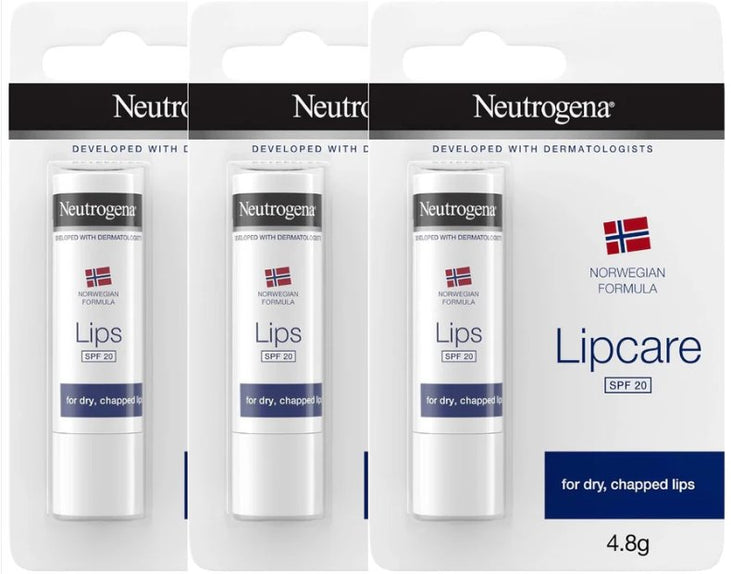 Neutrogena Norwegian Formula Lip Balm SPF 20 4.8g (Pack of 3)