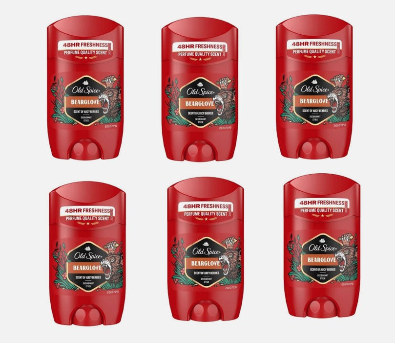 Old Spice Bearglove Deodorant Stick 50 ML (Pack of 6)