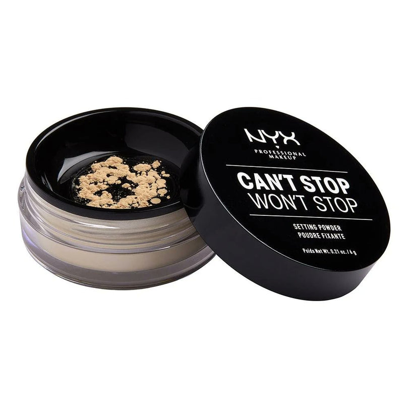 NYX PROFESSIONAL MAKEUP Can't Stop Won't Stop Loose Setting Powder - Light Medium (0.21 oz)