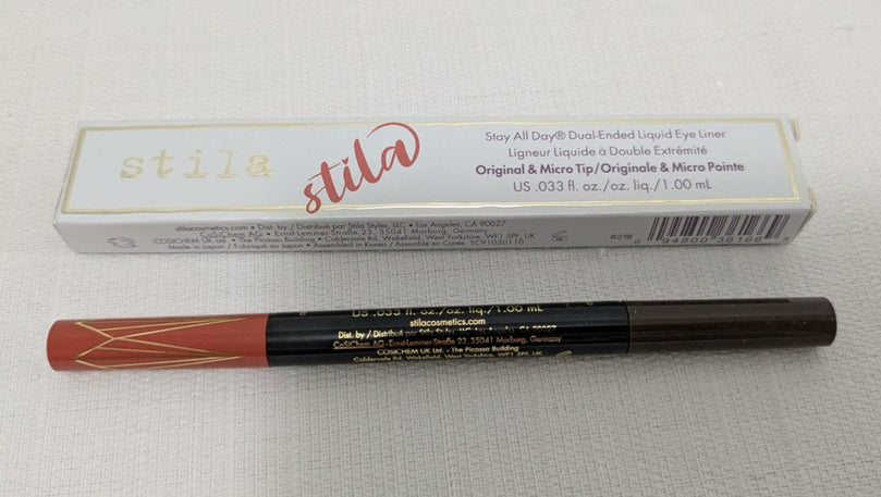 Stila Stay All Day Dual Eye Liner Dark Brown/Amber 0.33 oz